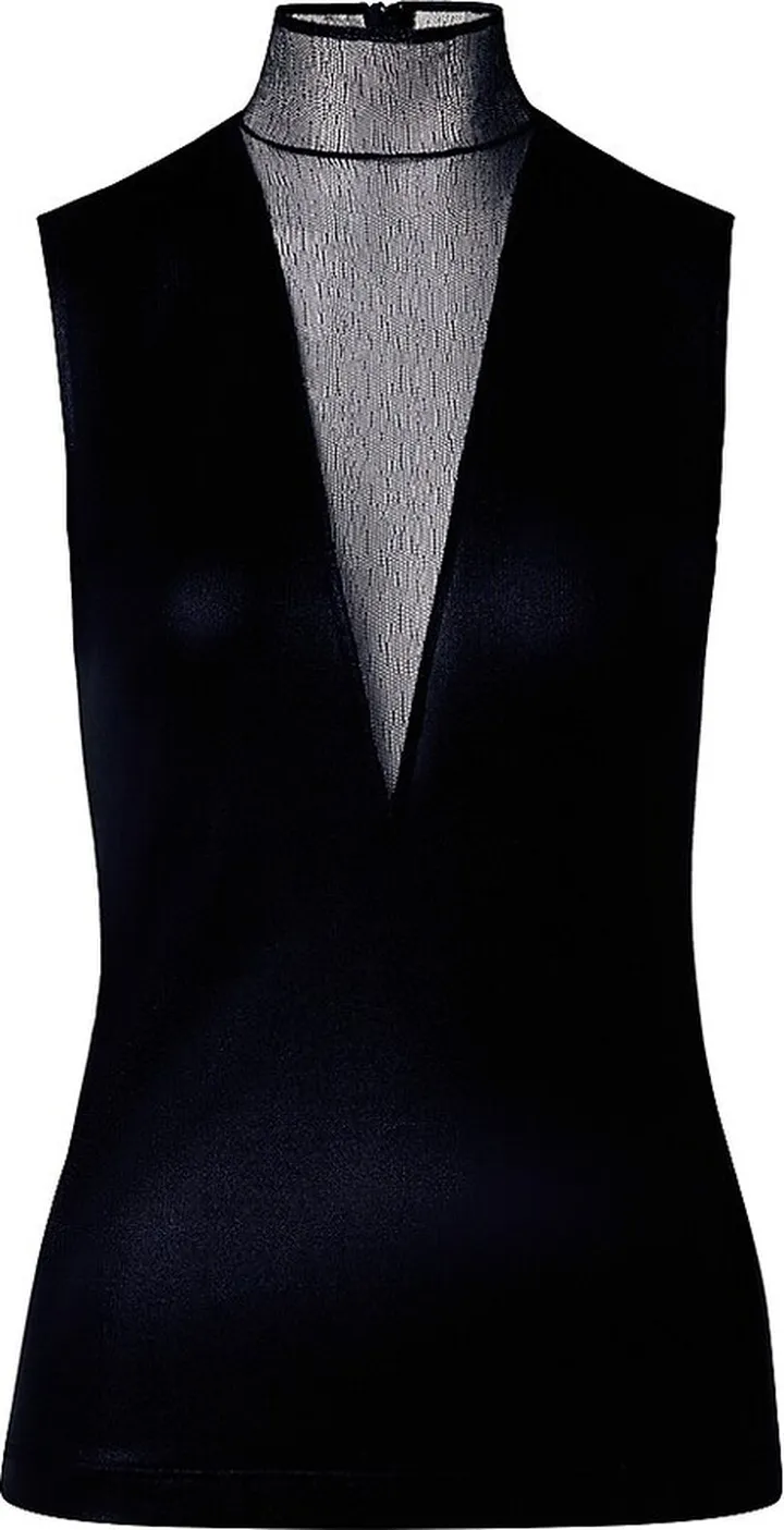 Sheer Turtleneck-Insert Top