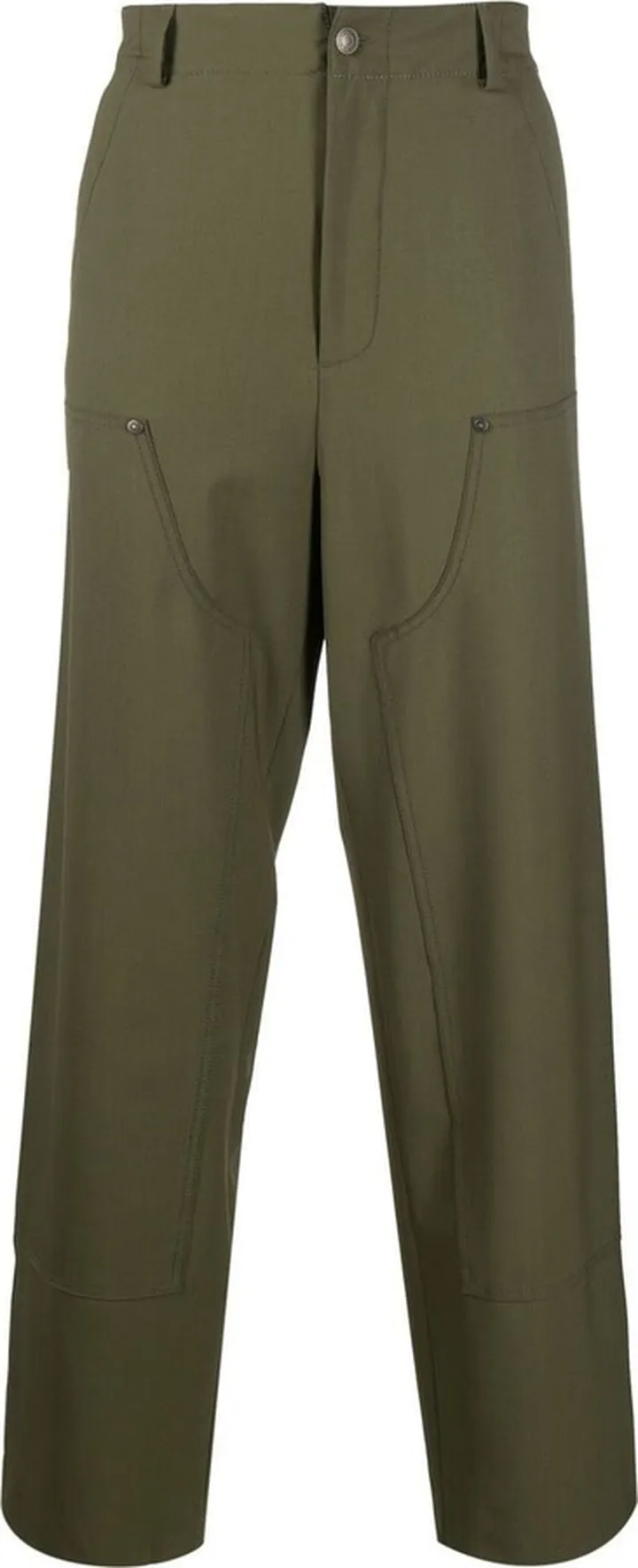Wide-Leg Cotton Trousers