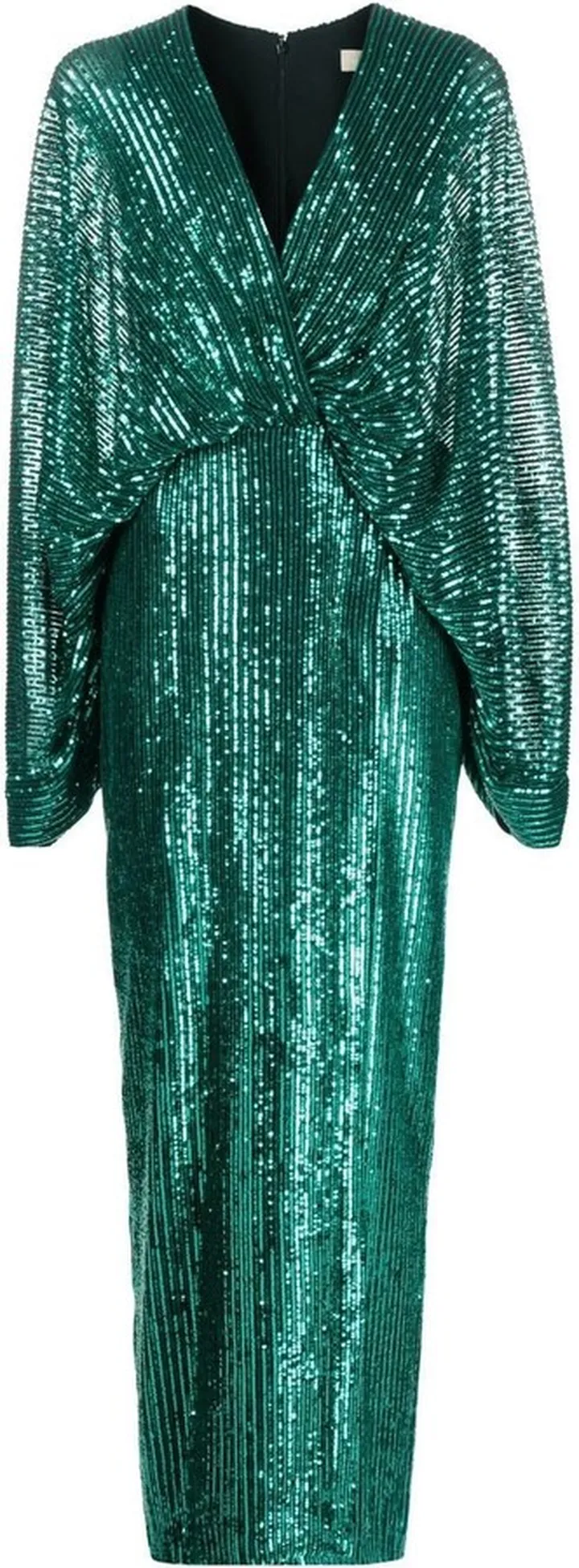 Striped Sequin-Embellished Dress