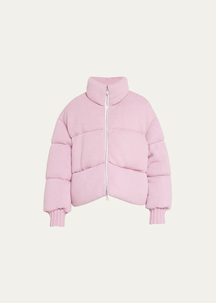 Rope-Knit Puffer Jacket