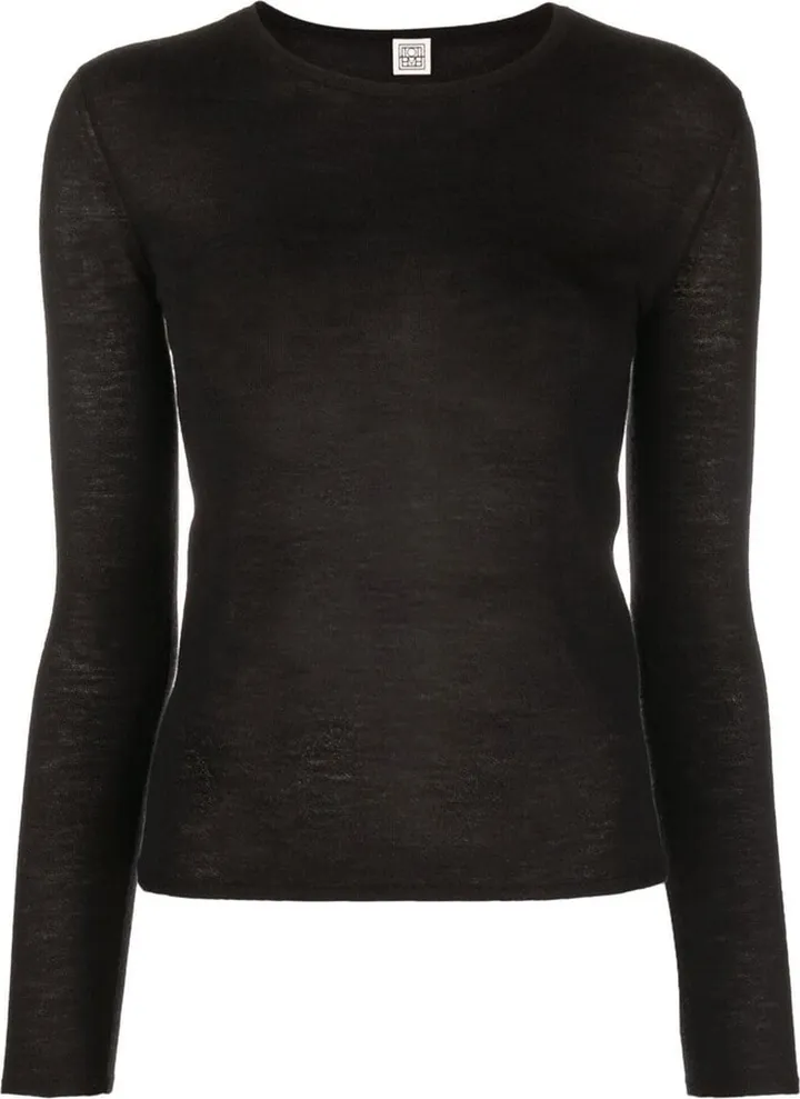 Long-Sleeve Cashmere Top