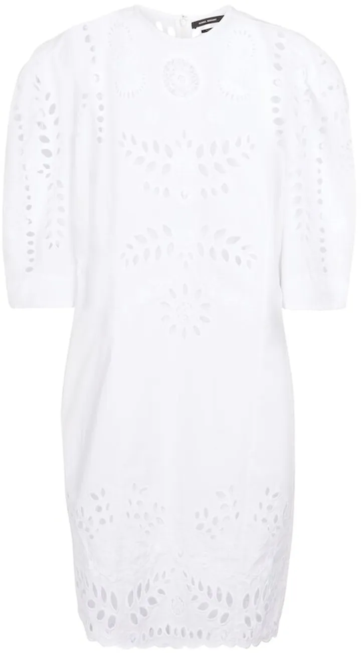 Dallin embroidered cotton minidress