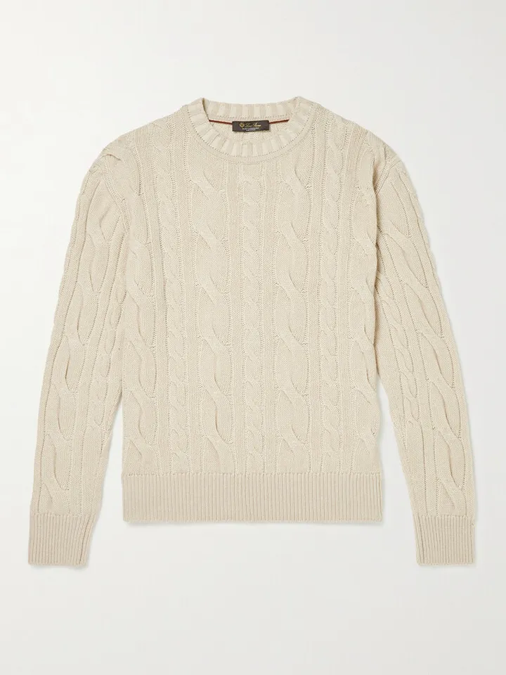 Cable-Knit Cashmere Sweater
