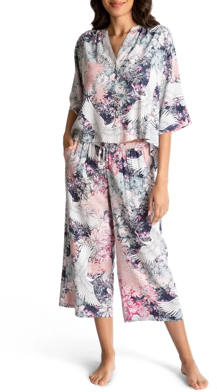 Edith Eastern Flock Crop Pajamas