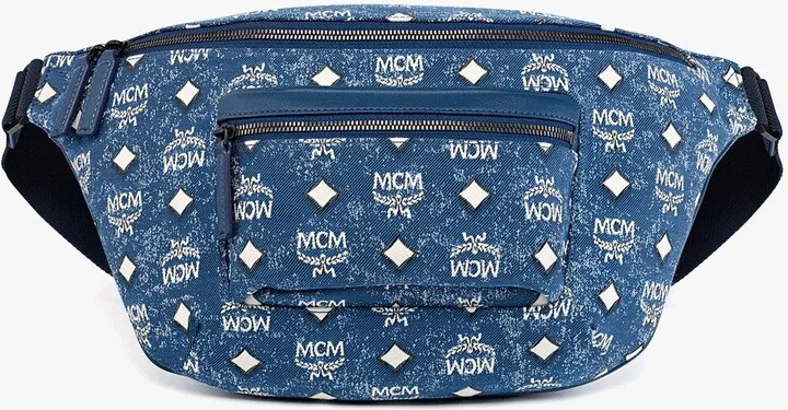 Fursten Belt Bag in Vintage Denim Jacquard