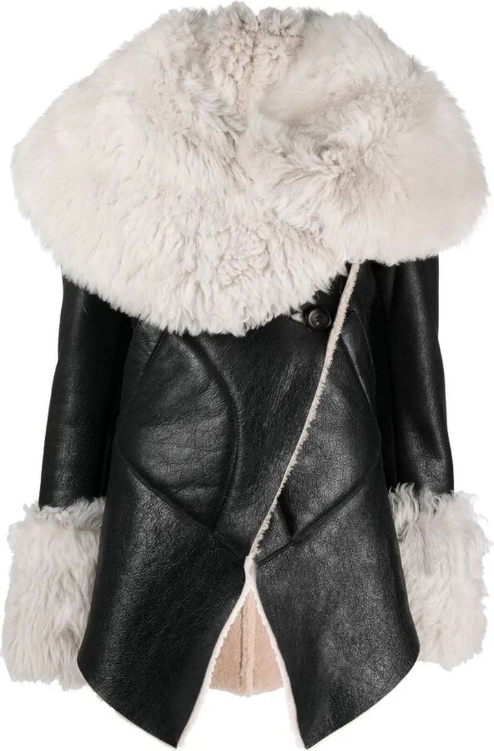 Shearling-Collar Jacket