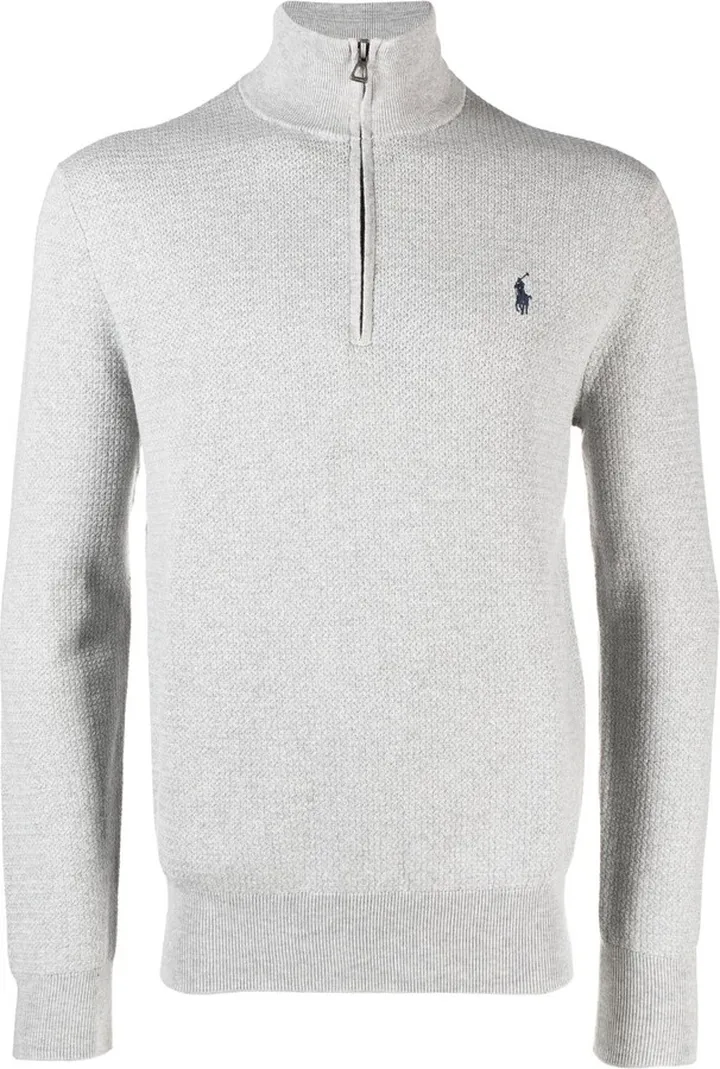 Grey Polo Pony Cotton Jumper