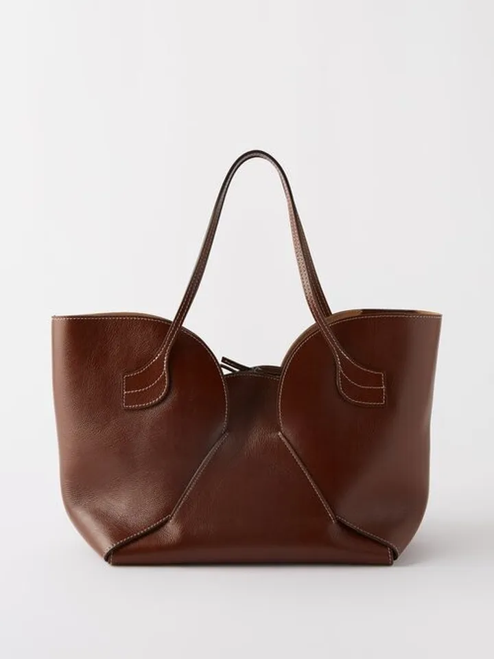 Sepal Large Leather Tote Bag