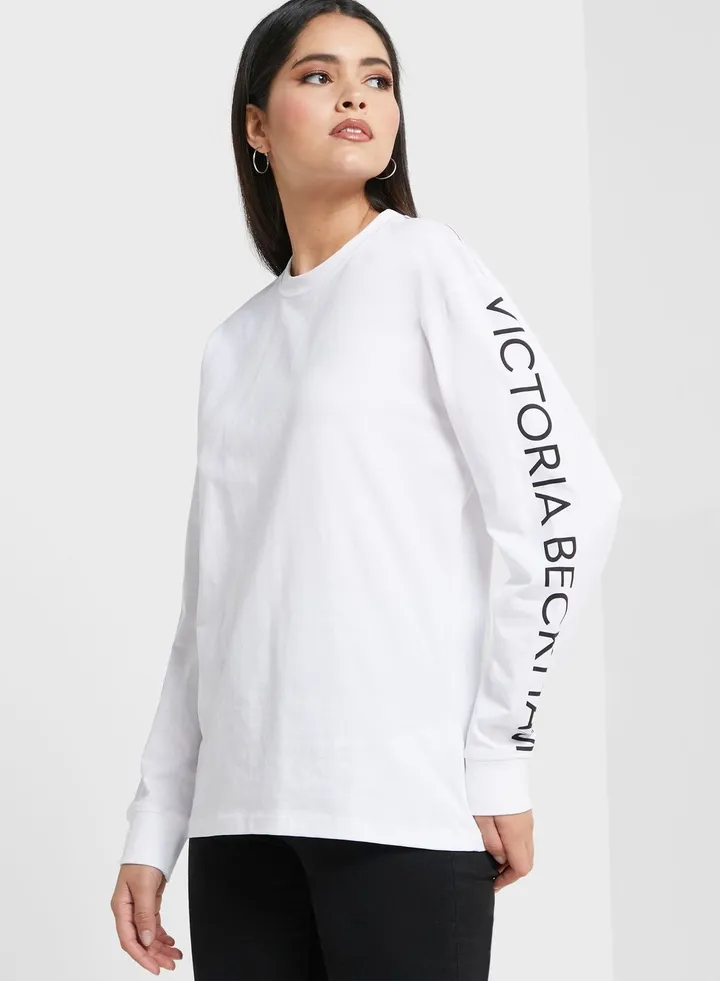 Crew Neck Knitted L/S T-Shirt