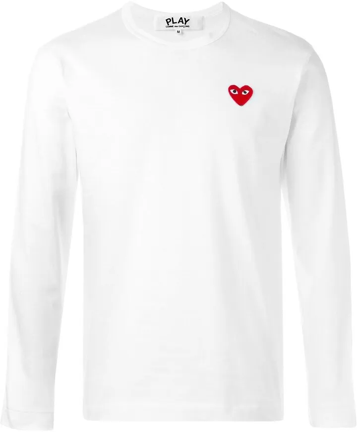 embroidered heart T-shirt