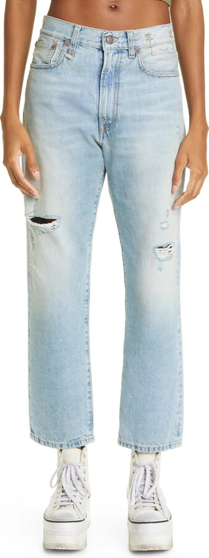 Distressed Boyfriend Jeans