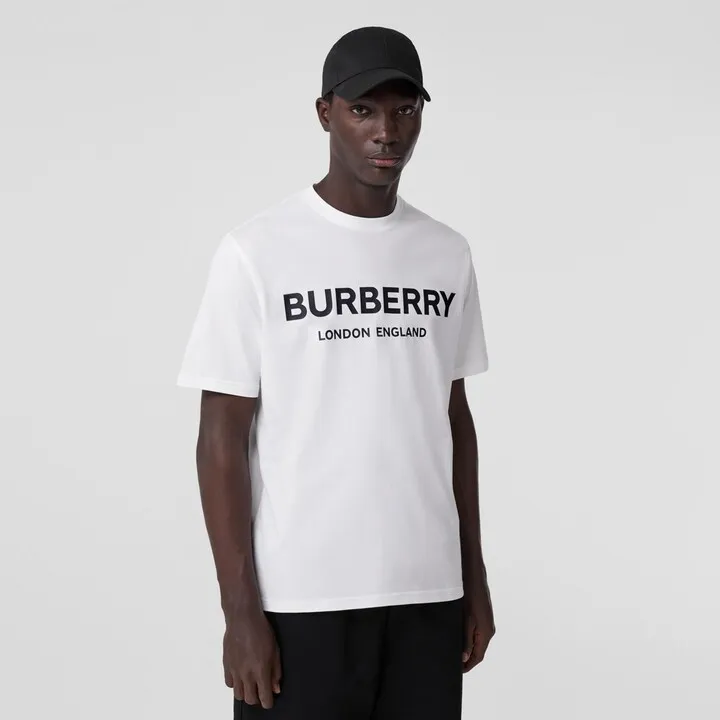 Burberry Logo Print Cotton T-shirt