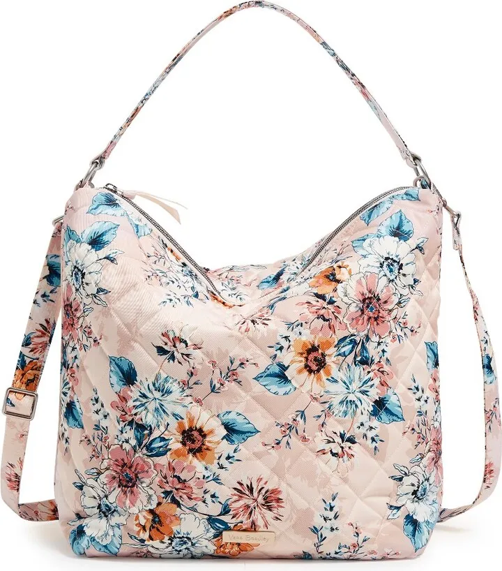 Vera Bradley Women's Performance Twill Oversized Hobo Shoulder Bag Black