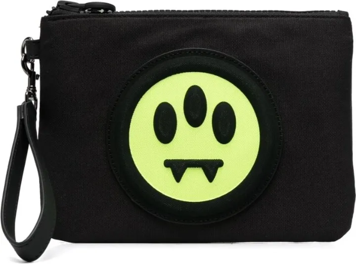 Logo-Print Clutch Bag