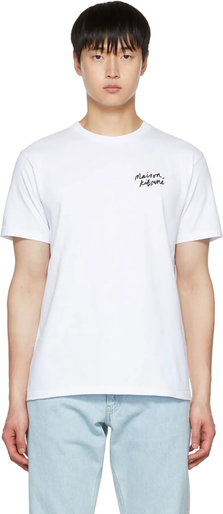 Maison Kitsuné White Mini Handwriting T-Shirt