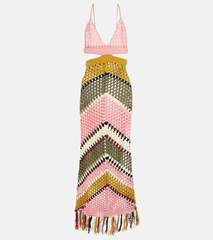 Kevin crochet midi dress