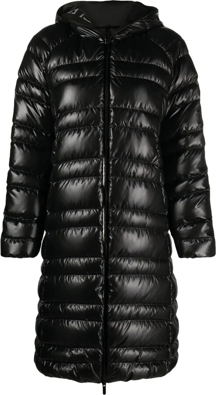 Black Apogon Long Padded Coat
