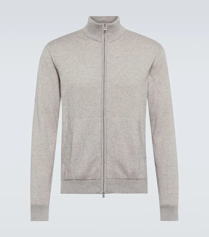 Heitor cotton and cashmere track jacket