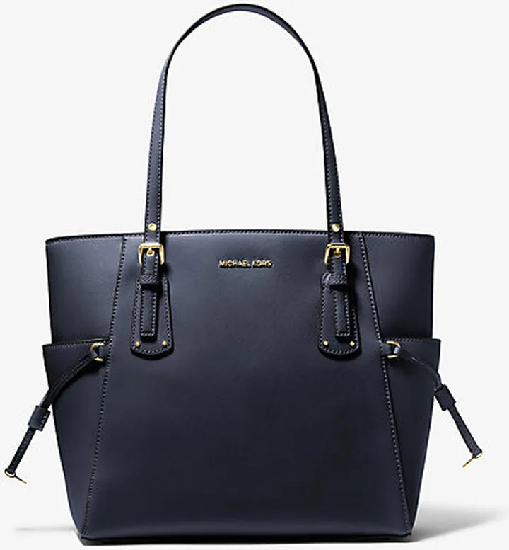 Voyager Small Saffiano Leather Tote Bag