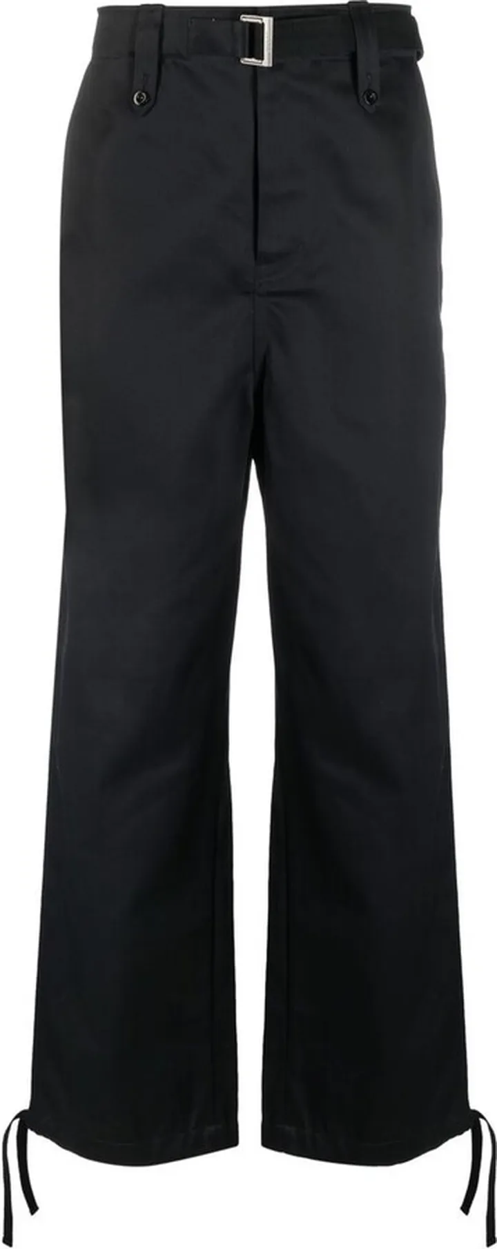 Belted Straight-Leg Trousers