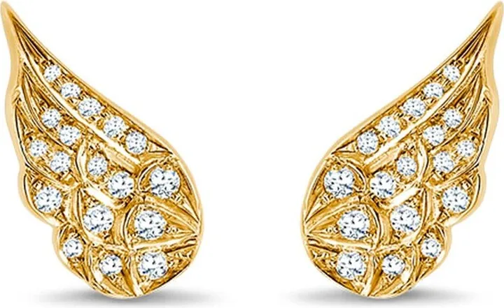 18kt yellow gold diamond Tiara earrings