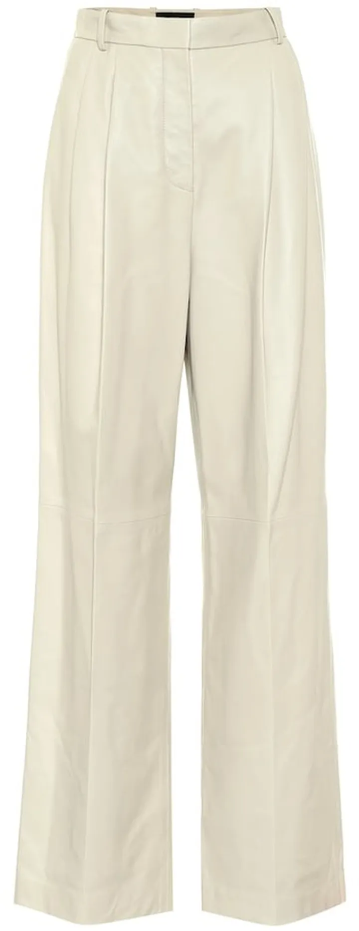 Tima high-rise wide-leg leather pants