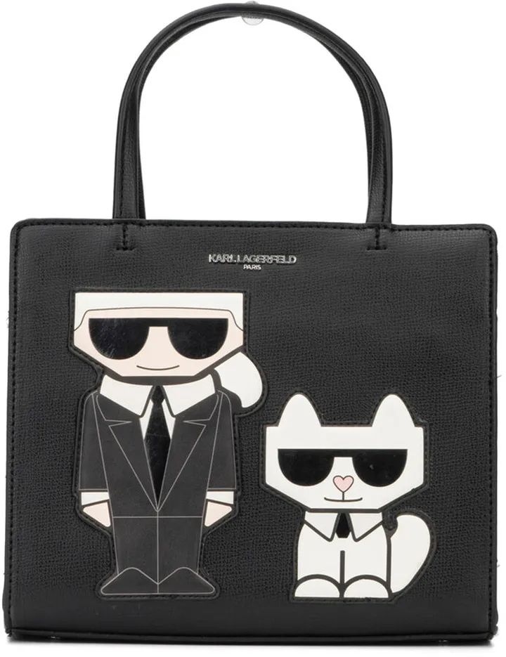 Logo Strap Karl Character Tote Satchel