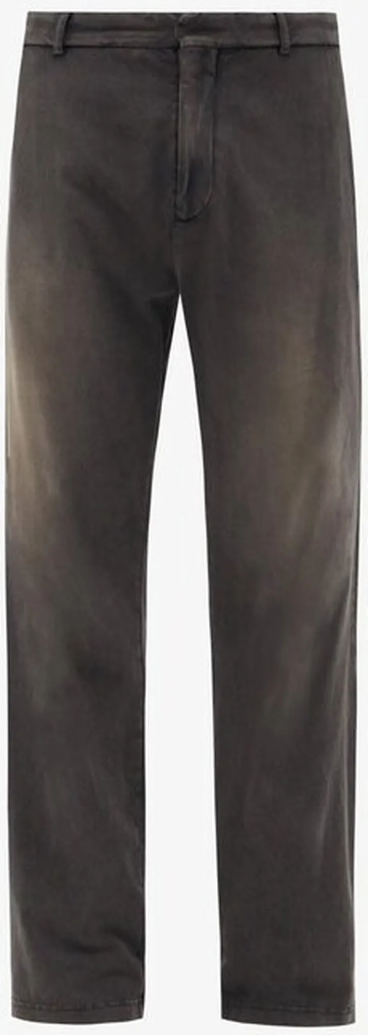 Faded Cotton-jersey Straight-leg Trousers
