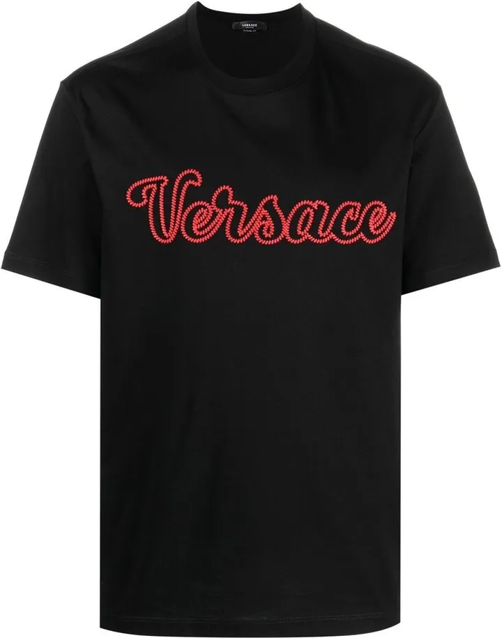 Varsity logo-embroidered T-shirt