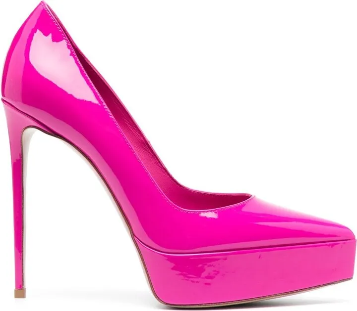 Uma 130mm leather pumps