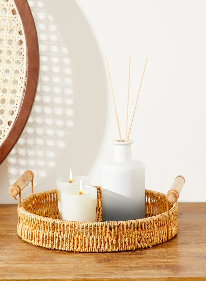 Small Bamboo Tray With Handle