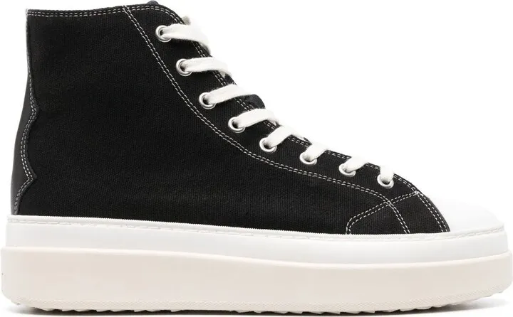 Black Austen High-Top Platform Sneakers