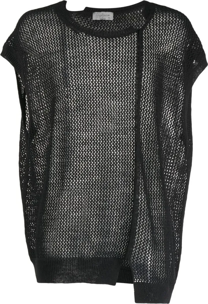 semi-sheer cotton T-shirt