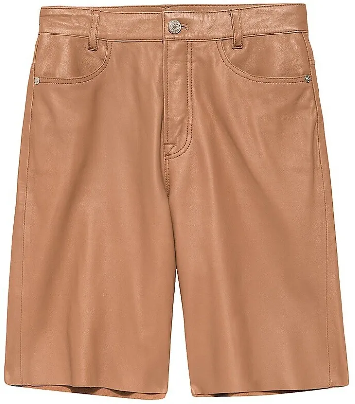 Leather Bermuda Shorts