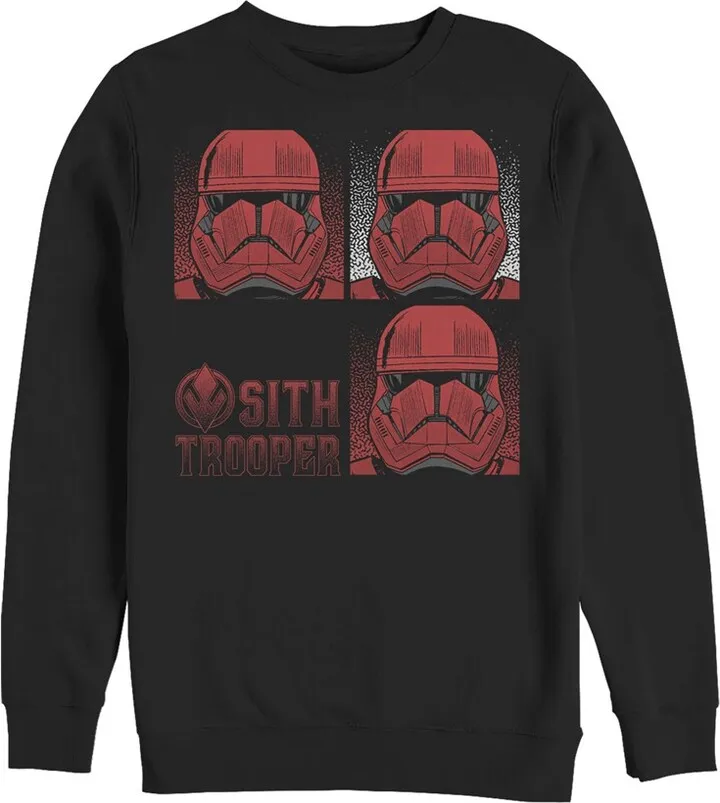 Men's Star Wars: The Rise of Skywalker Sith Trooper Panels Sweatshirt - Black - Large