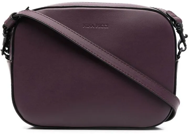 Logo-Debossed Leather Camera Bag