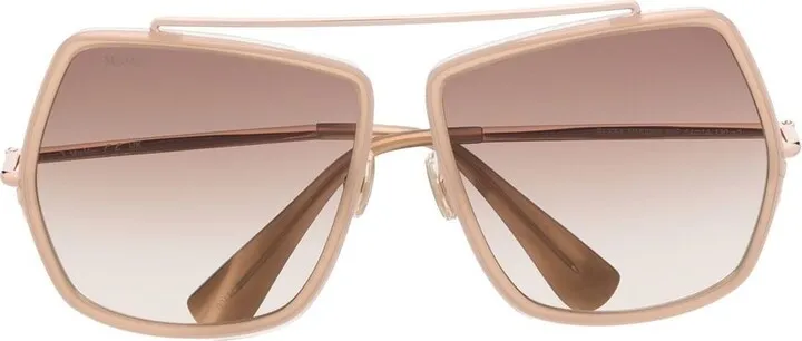 Geometric-Frame Sunglasses