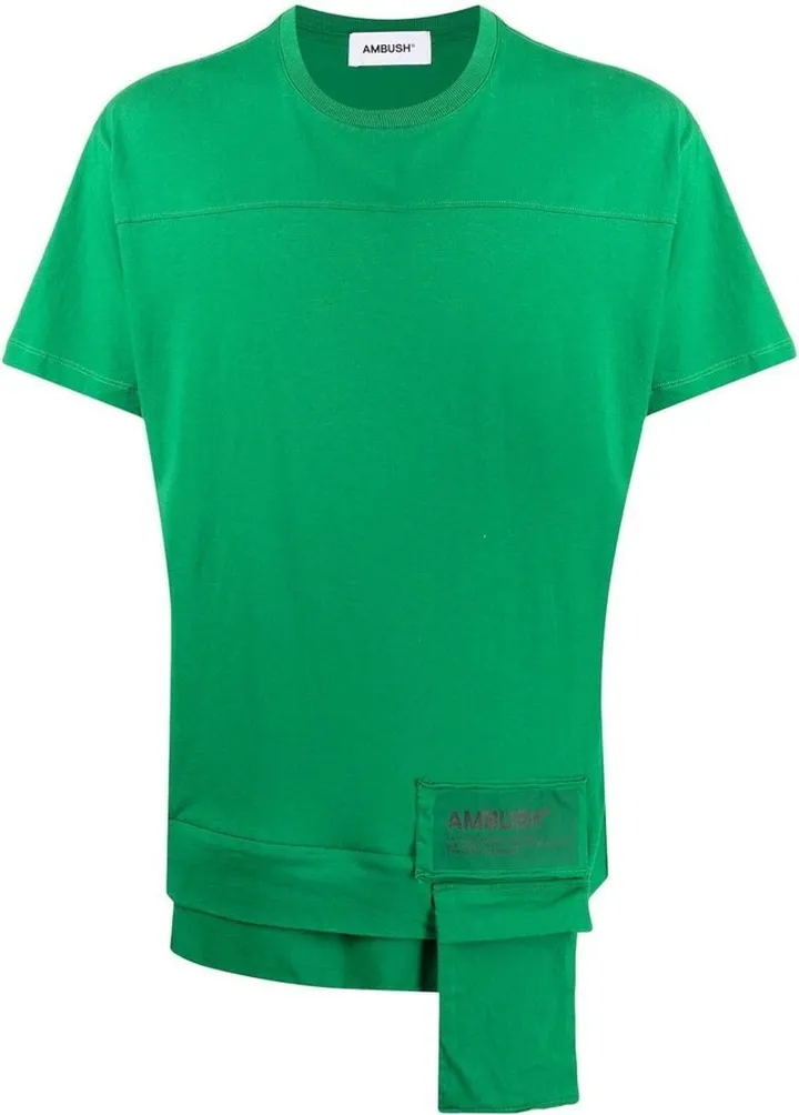logo-patch waist-pocket T-shirt