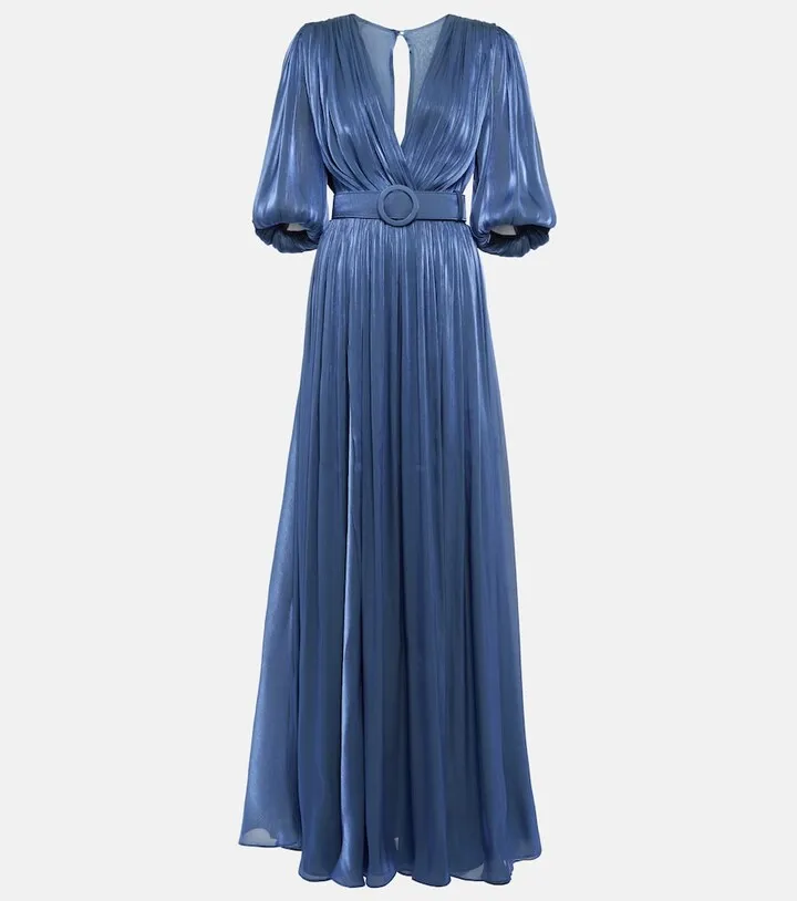 Brennie iridescent georgette gown