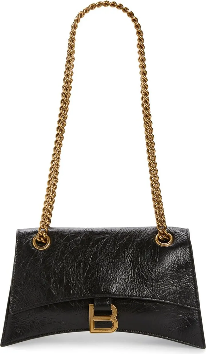 Crush Leather Shoulder Bag
