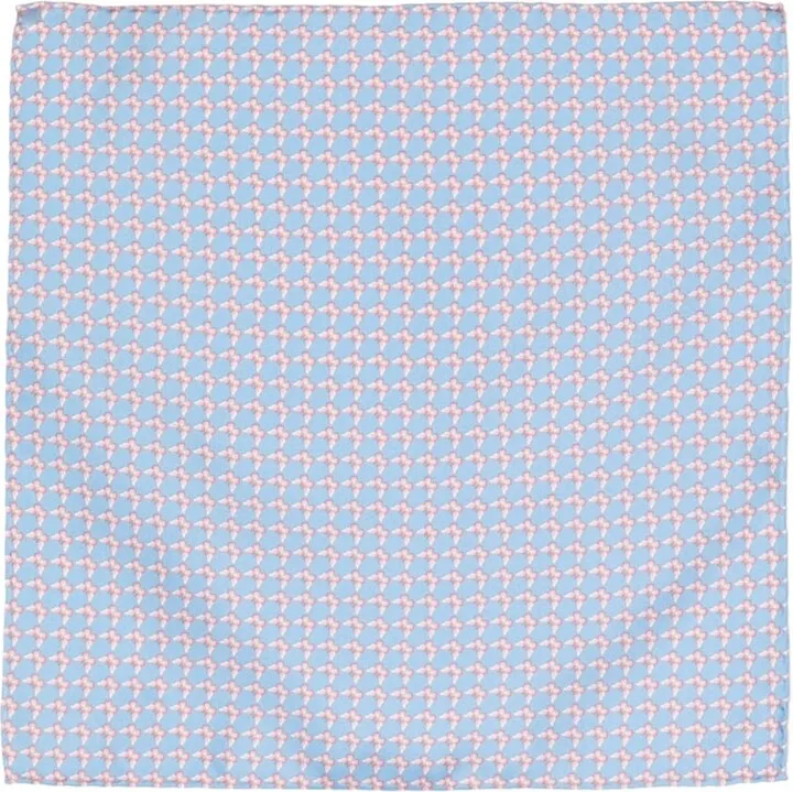 Butterfly-Print Silk Handkerchief