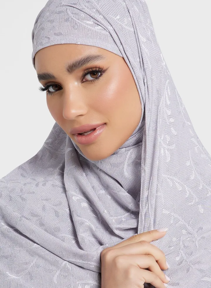 Embroidered Long Hijab Scarf