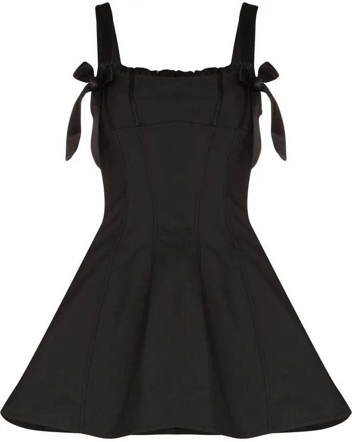 Ibienca bow-embellished mini dress