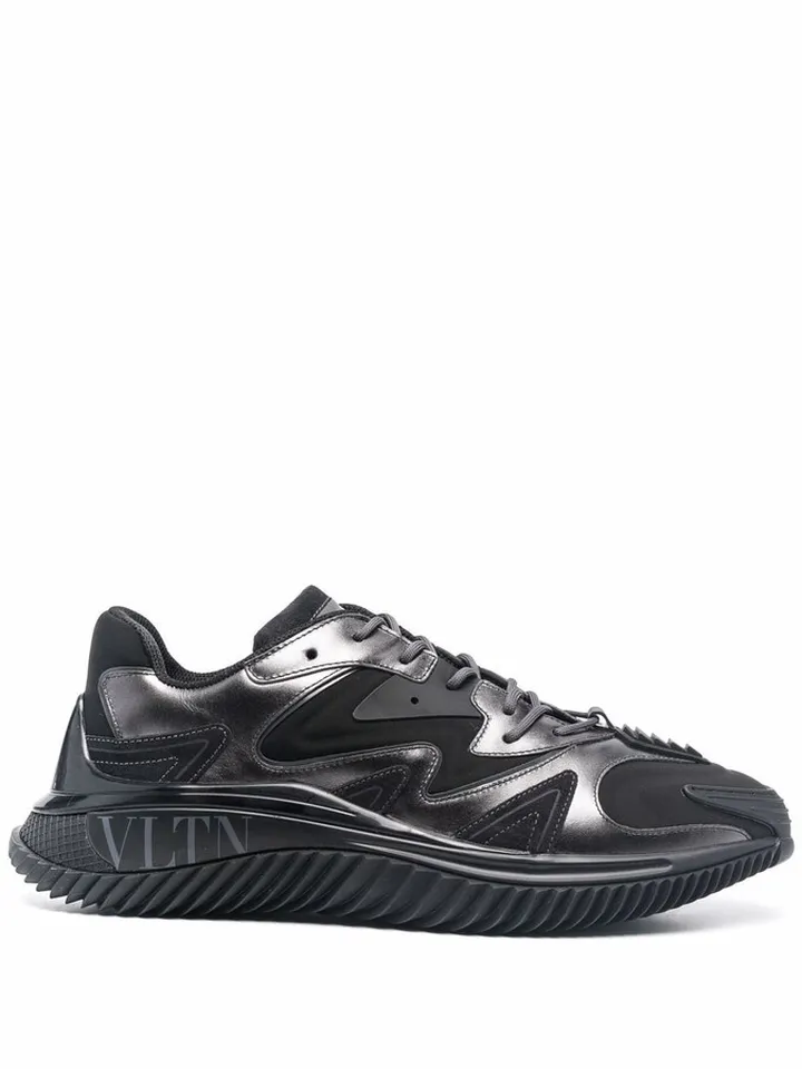 Panelled Low-Top Sneakers
