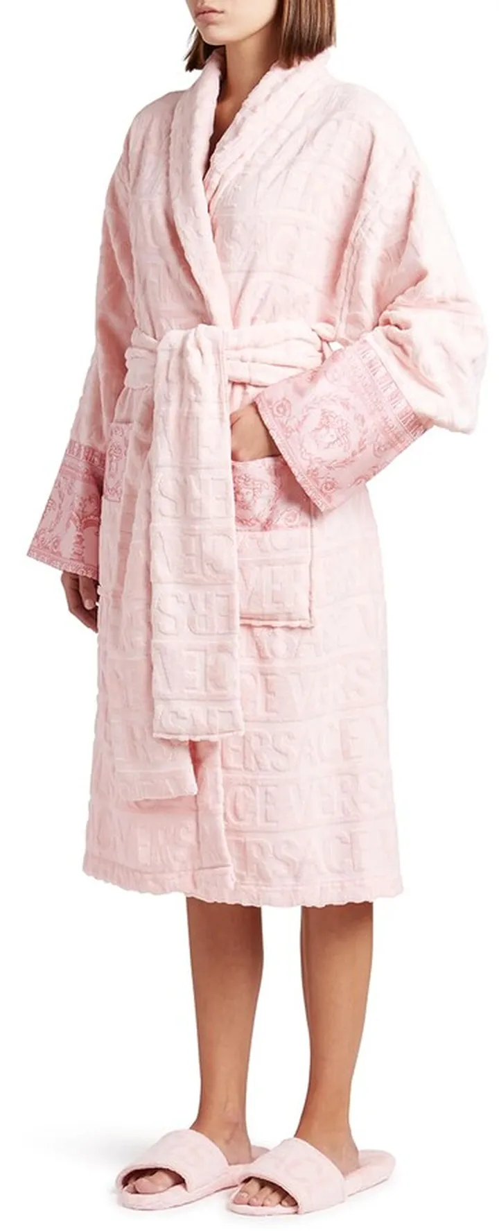 Versace All-Over Barocco Cotton Robe