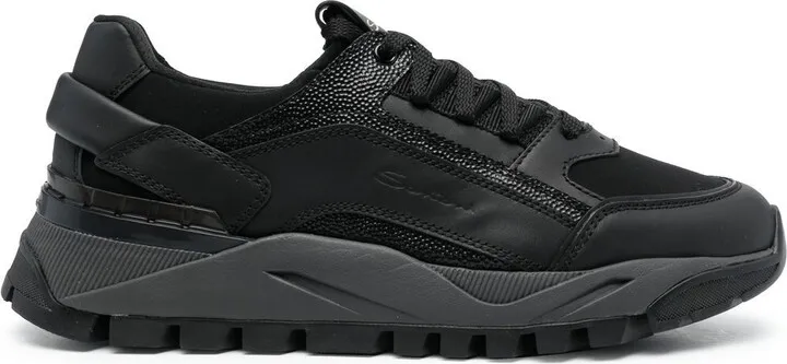Panelled Low-Top Sneakers
