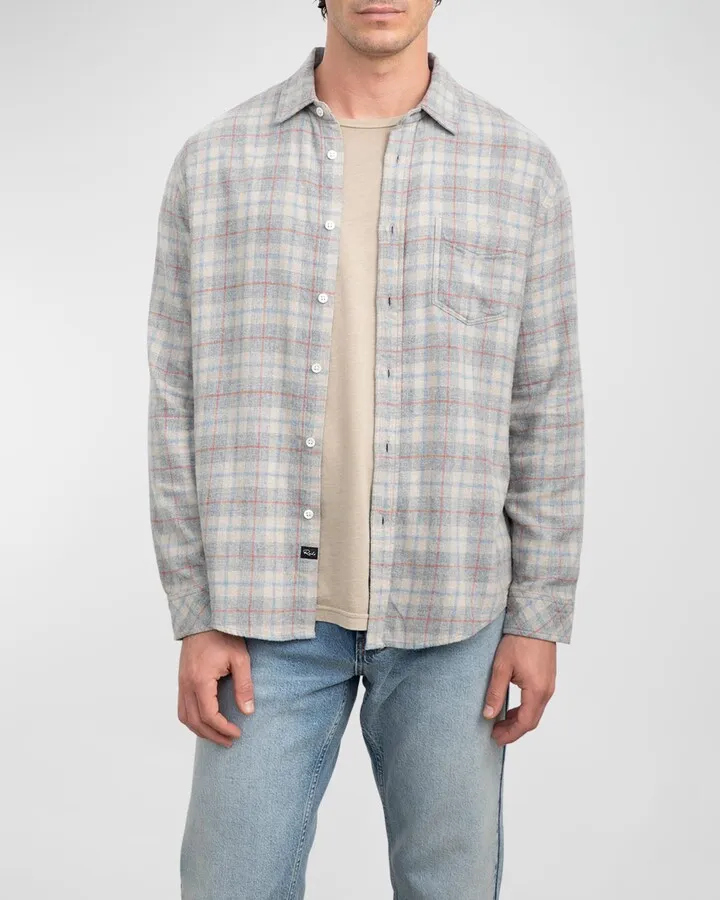 Men's Lennox Plaid Collared Shirt