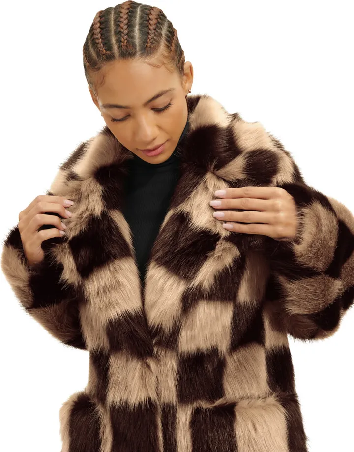 Avaline Faux Fur Coat Novelty
