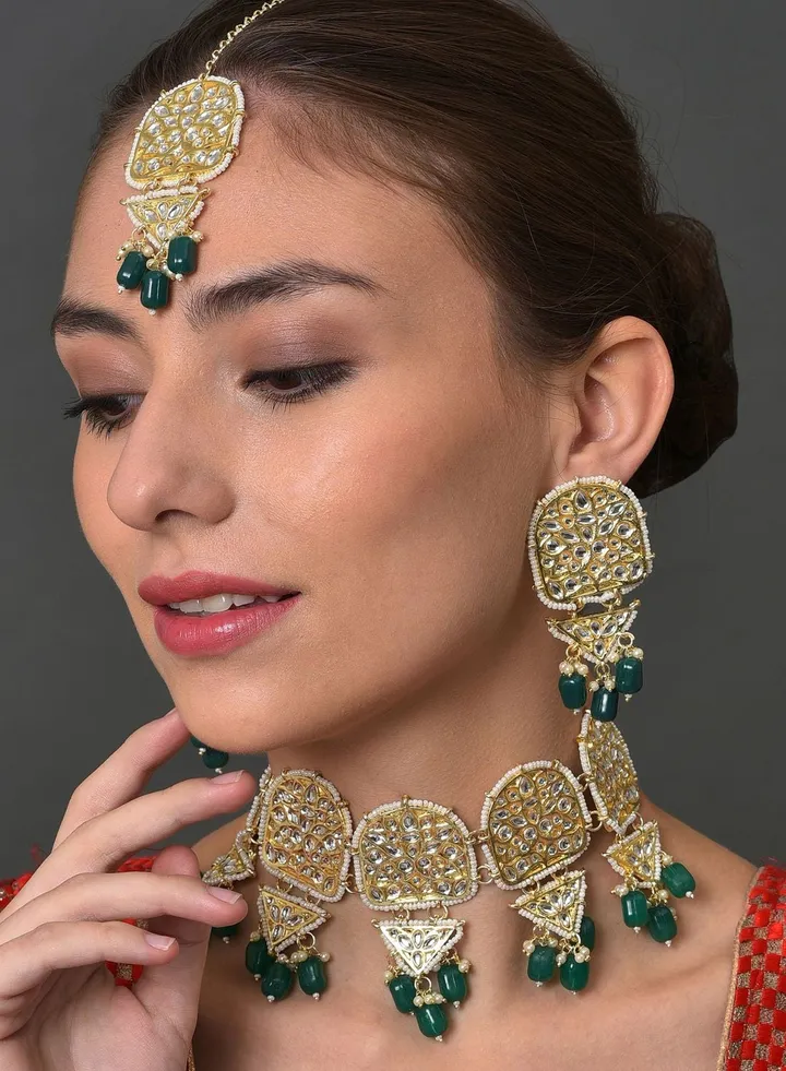 Kundan Gold Plated Necklace Set
