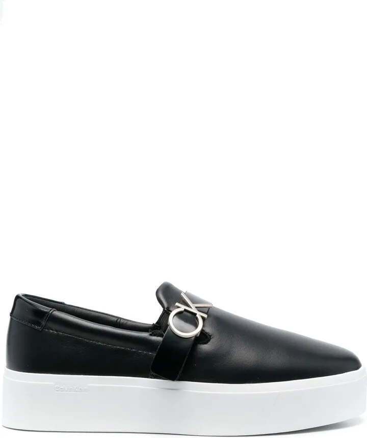Logo-Plaque Slip-On Sneakers